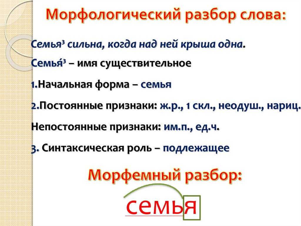 Глава 6. морфология. части речи