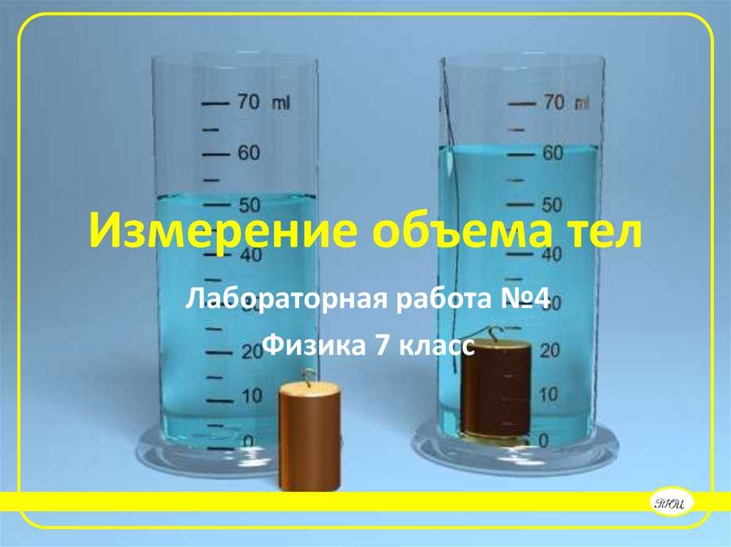 Как с помощью измерительного цилиндра можно измерить объем гирьки