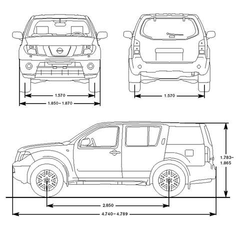 Все модификации nissan pathfinder r51