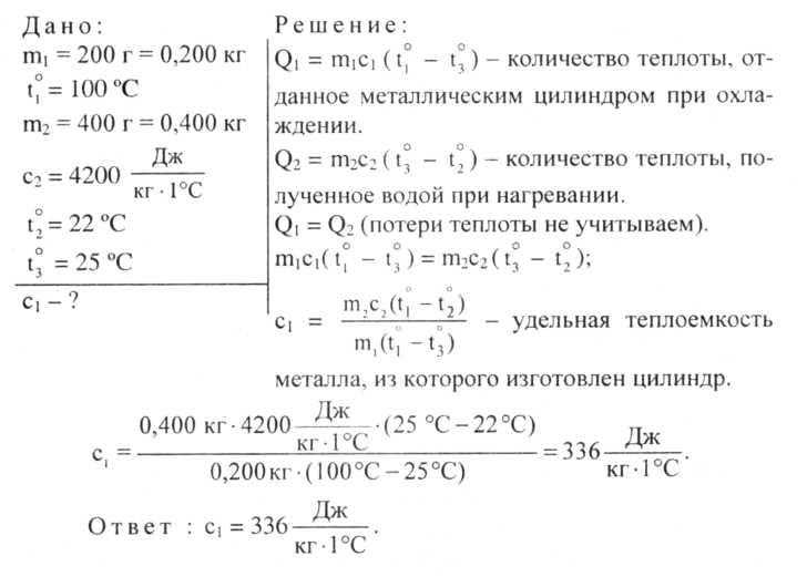 Если прогретые в кипящей воде цилиндры из свинца олова