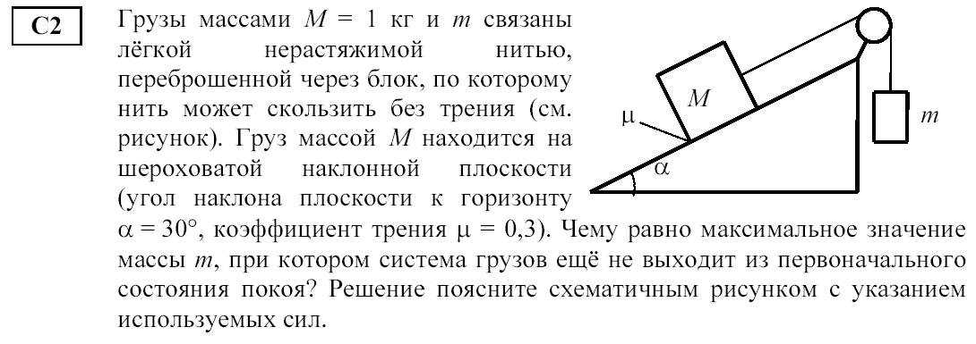 Два цилиндра связанные нерастяжимой нитью нанизаны