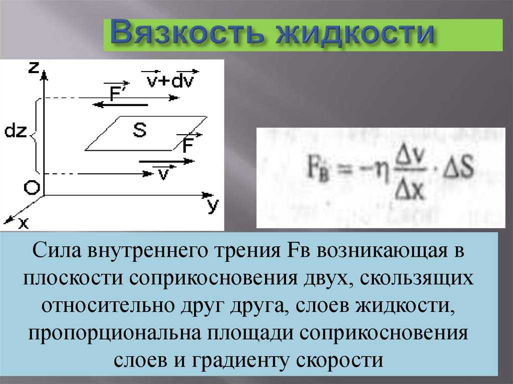 Что характеризует внутреннее трение. явление внутреннего трения (вязкость). зависимость вязкости от температуры и давления. вискозиметры
