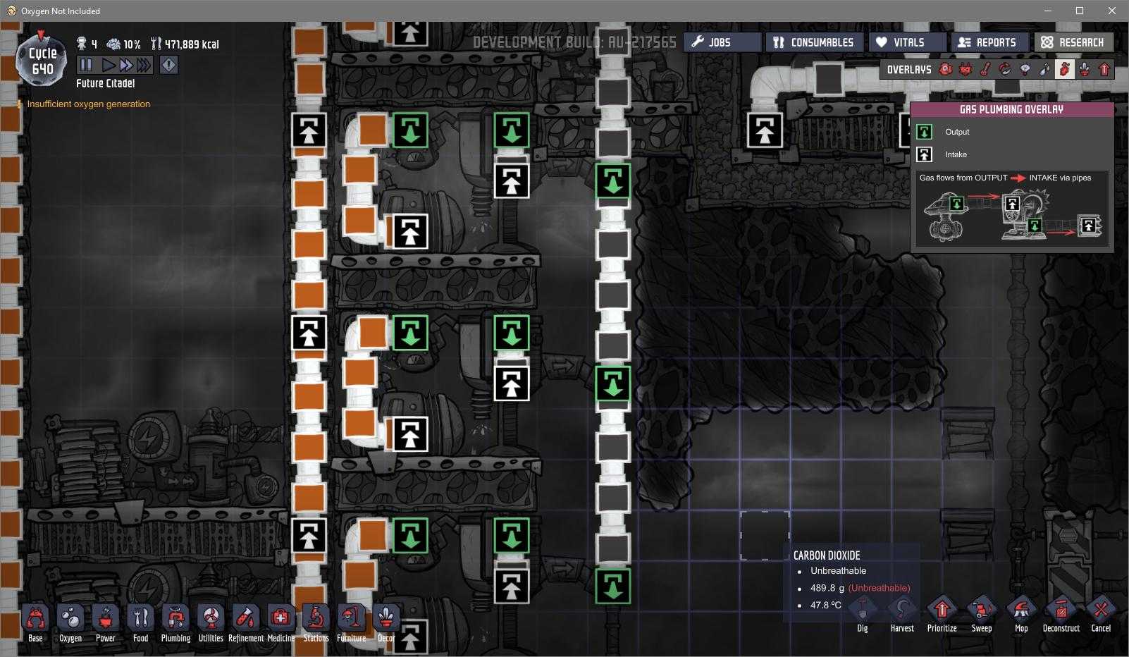Oxygen not included • natural gas geyser setup