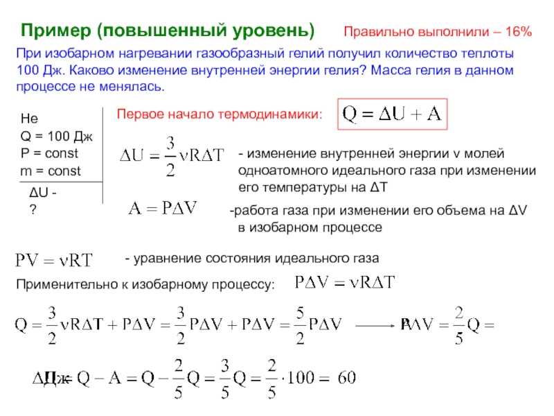 Идеальному газу находящемуся в цилиндре с поршнем сообщили количество теплоты