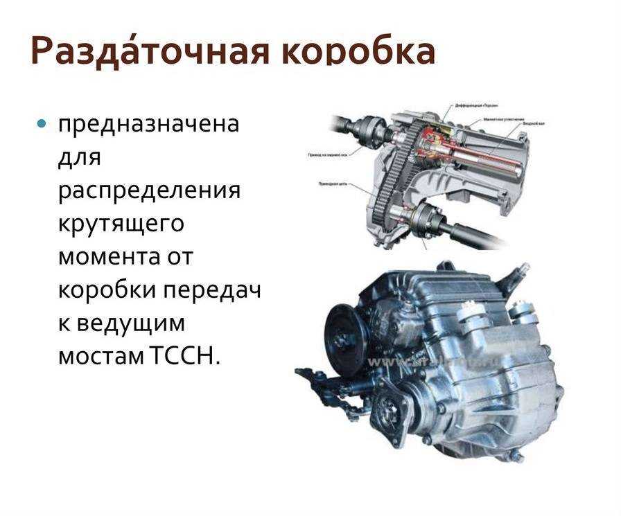 Принцип работы раздаточной коробки