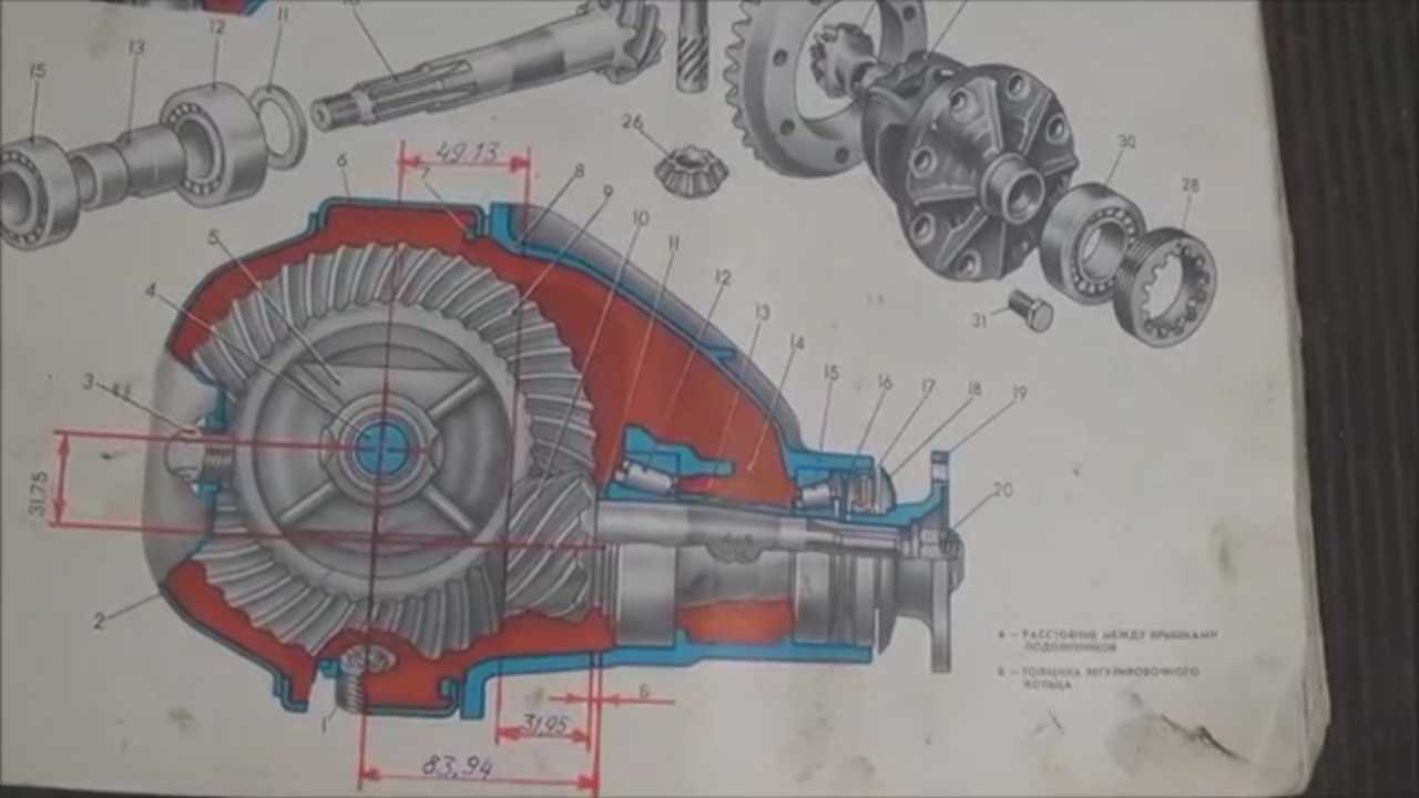 Редуктор заднего моста: устройство, разборка и ремонт